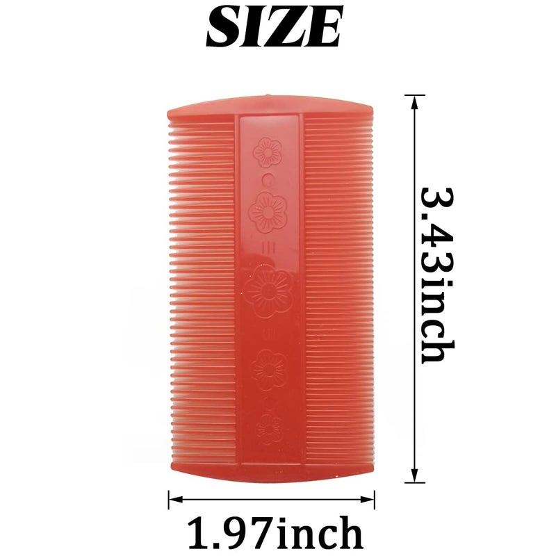 NSBELL 20PCS Comb for Cats, Lice Comb for Dogs, Double Sided Cat Comb for Short Hair of Pets or Humans (Assorted Colors) - Image 2
